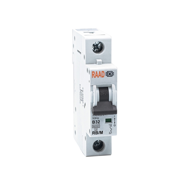 Raad AC Miniature Circuit Breaker Model RB/M-1P B32A-6kA