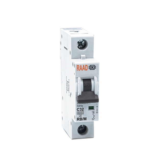 Raad AC Miniature Circuit Breaker Model RB/M-1P C32A-6kA