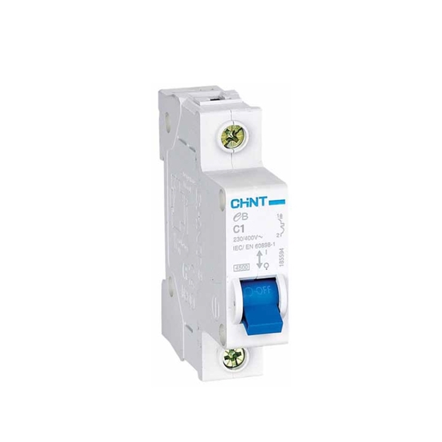 Chint Miniature Circuit Breaker Model EB-1P-C1A-4.5KA