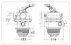 شیر فیلتر شنی ایمکس (مدل MPV06)