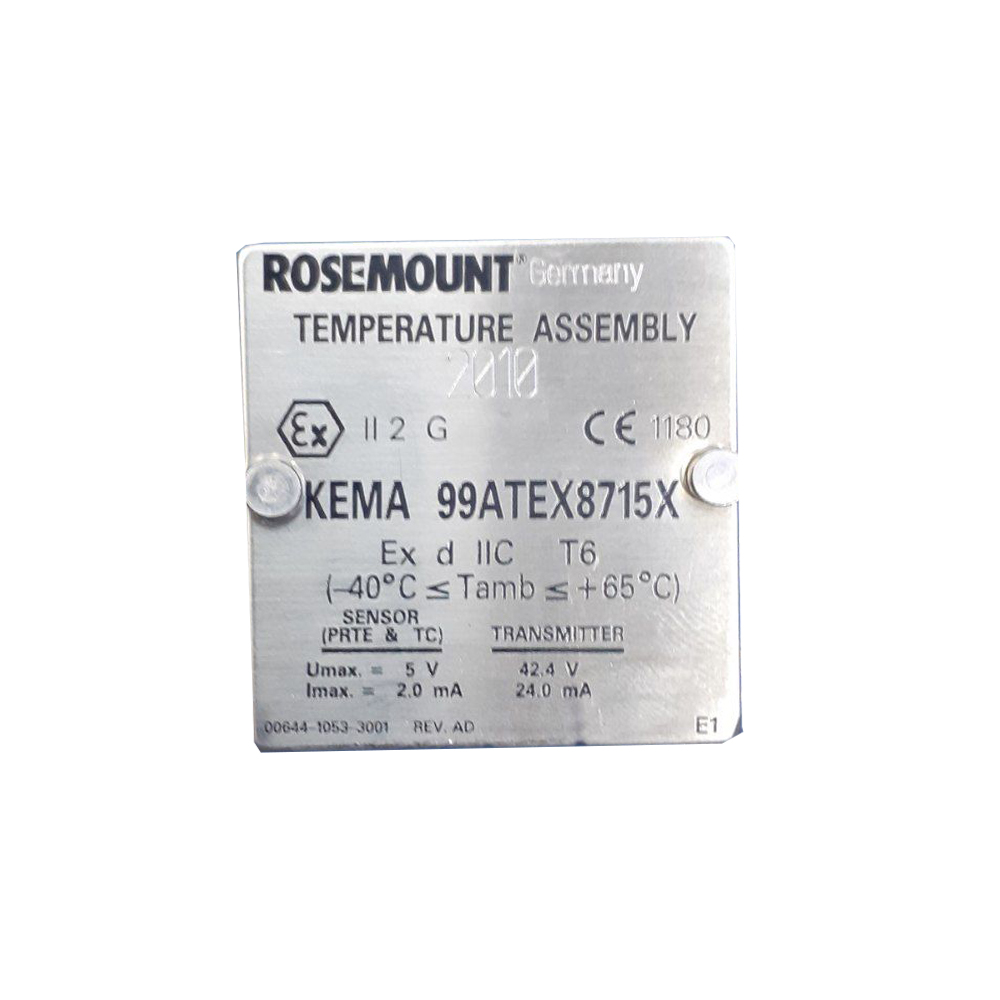 ترانسمیتر دما روزمونت مدل KEMA 99ATEX8715X