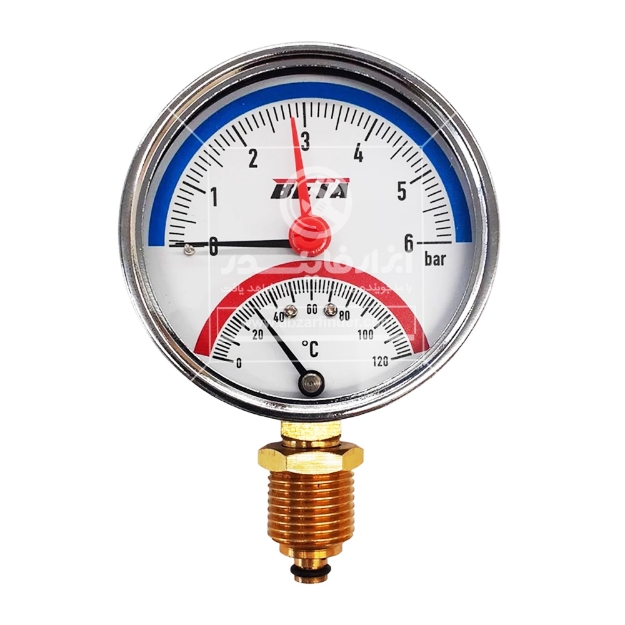 ترمومتر مانومتر بتا مدل 6bar-120C